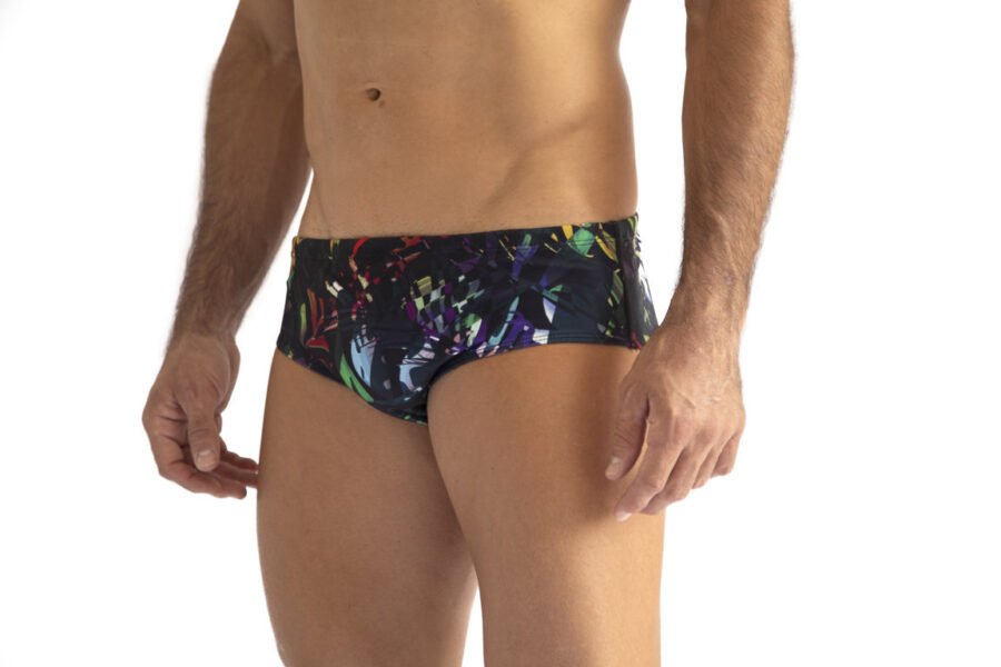 Pantaloneta de baño tropico co negro (2)
