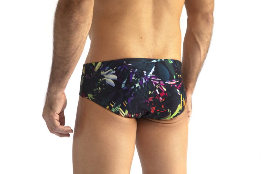Pantaloneta de baño tropico co negro (3)