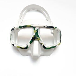 Careta Blanca Camuflada verde