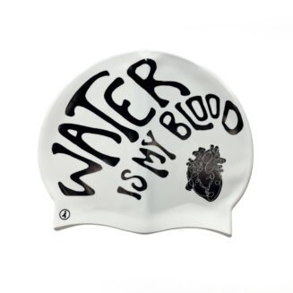Gorro de silicona Water is my drug Blanco