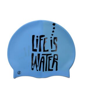 Gorro de silicona Life is water Azul claro