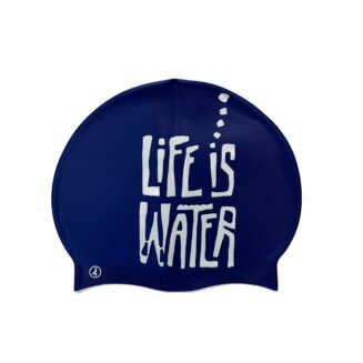 Gorro de silicona Life is water Azul