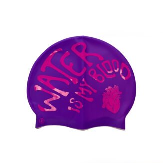 Gorro de silicona Water is my drug Morado